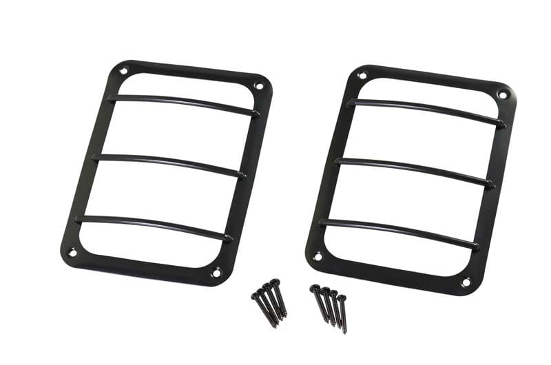 Kentrol — Kentrol 07-18 Jeep Wrangler JK Taillight Guard Pair - Powdercoat Black