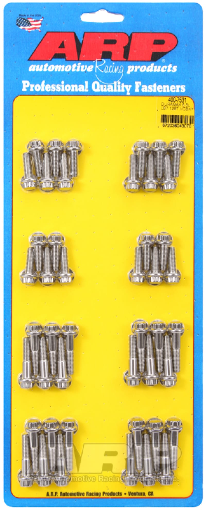 ARP — ARP Chevy Duramax 6.6L LB7 12pt Valve Cover Bolt Kit
