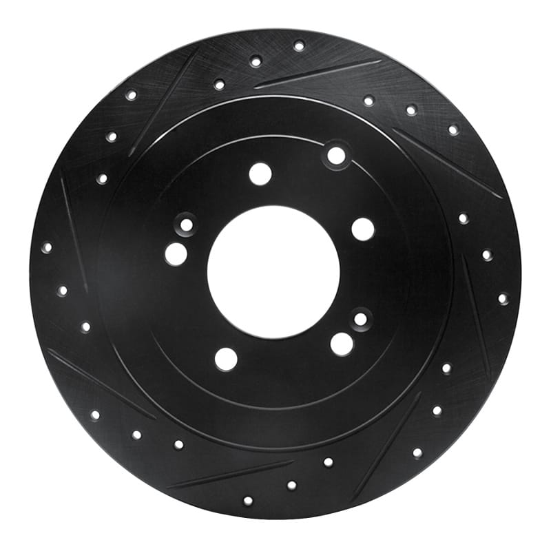 R1 Concepts — R1 16-22 Hyundai Tucson Rear Left Drilled & Slotted Black Brake Rotor
R1 Brake Rotor Drill