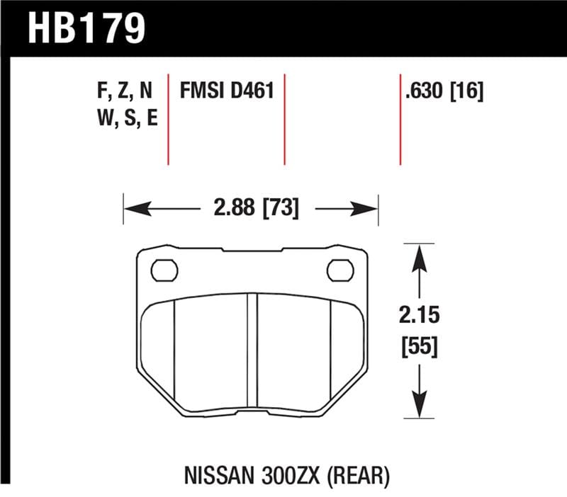 Hawk Performance — Hawk 06-07 WRX Performance Ceramic Street Rear Brake Pads
Disc Brake Pad