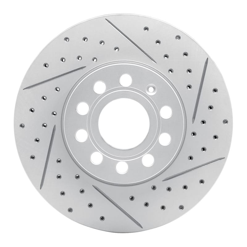 R1 Concepts — R1 05-25 Audi A3 (Mexico) Front Right Drilled & Slotted Geo-Carbon Rotor