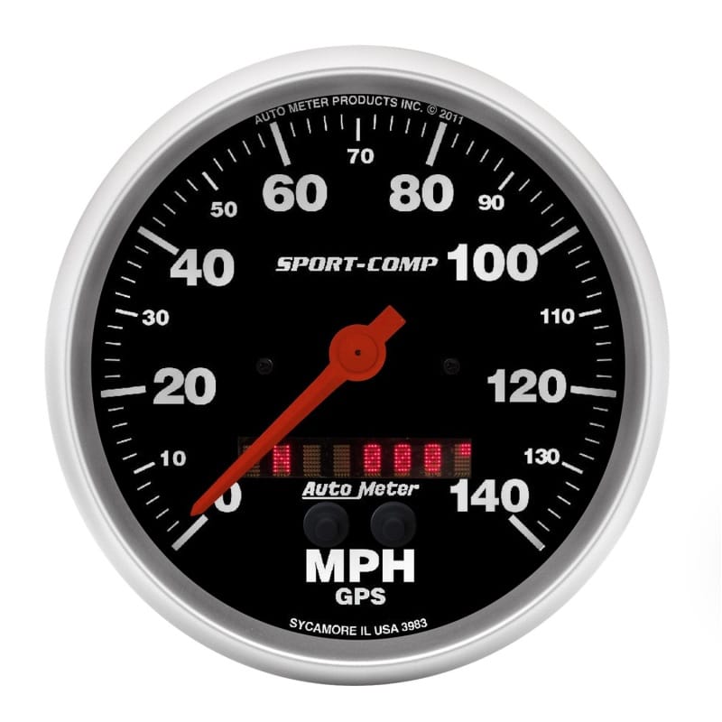 AutoMeter — AutoMeter Gauge Speedometer 5in. 140MPH GSP Sport-Comp
5" SPEEDO, 140 MPH,