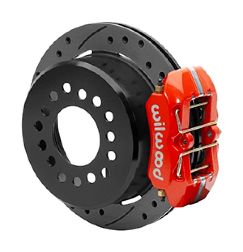 Wilwood — Wilwood Small Ford 11 in. Forged Dynapro Low-Profile Rear Parking Brake Kit (Red, Drilled & Slotted)
BRAKE KIT