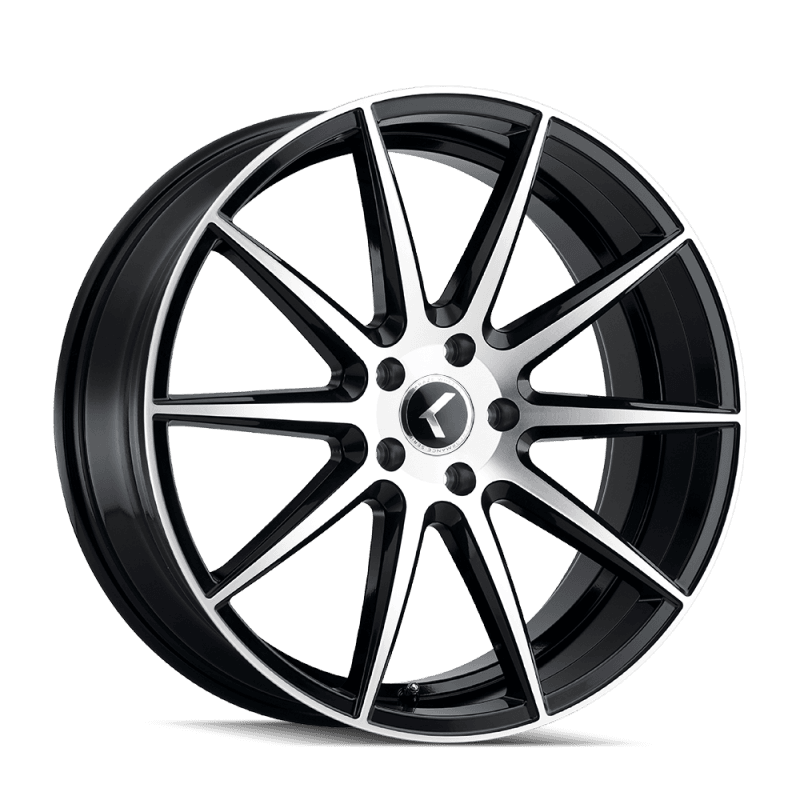 Kraze Wheels — Kraze KR194 Cosmos 17x8 / 5x114.3 BP / 38mm Offset / 72.62mm Hub Gloss Black Machined Wheel
KRAZE KR194
