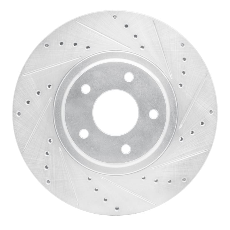 R1 Concepts — R1 03-05 Nissan Maxima Front Right Drilled & Slotted Silver Brake Rotor
R1 Brake Rotor Drill