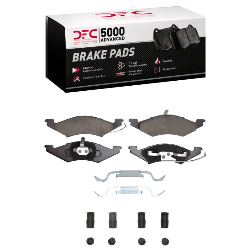 DFC — DFC 83-83 Mercury Lynx Front 5000 Advanced Semi Metallic Brake Pads and Hardware Kit
DFC Brake Pad Set