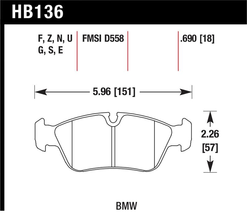 Hawk Performance — Hawk 92-99 BMW 318 Series / 01-07 325 Series / 98-00 328 Series Blue 9012 Race Front Brake Pads
Disc Brake Pad