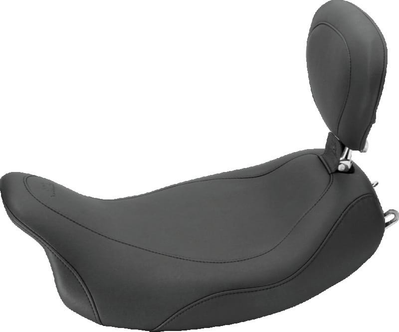 Mustang Motorcycle — Mustang 08-21 Harley Electra Glide Std, Rd Glide, Rd King, Str Glide Touring Solo Seat -Black