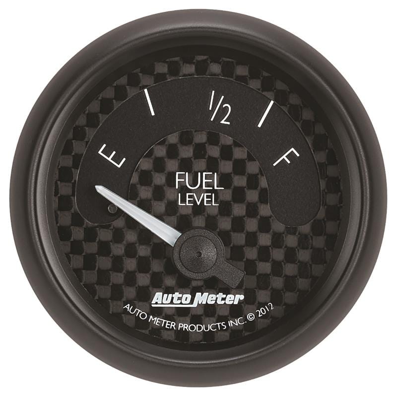 AutoMeter — Autometer GT Series 52mm Short Sweep Electronic 73-10 ohms Fuel Level (For most Ford and Chrysler)
2-1/16" FUEL LEVEL,