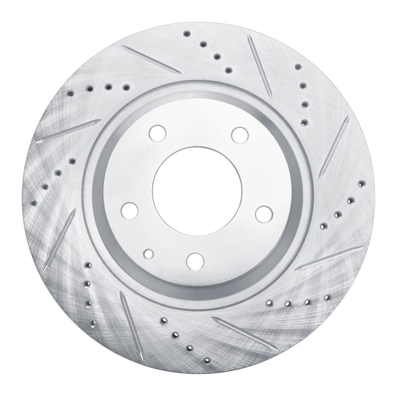 R1 Concepts — R1 04-11 Mazda RX-8 Rear Right Drilled & Slotted Silver Brake Rotor
R1 Brake Rotor Drill