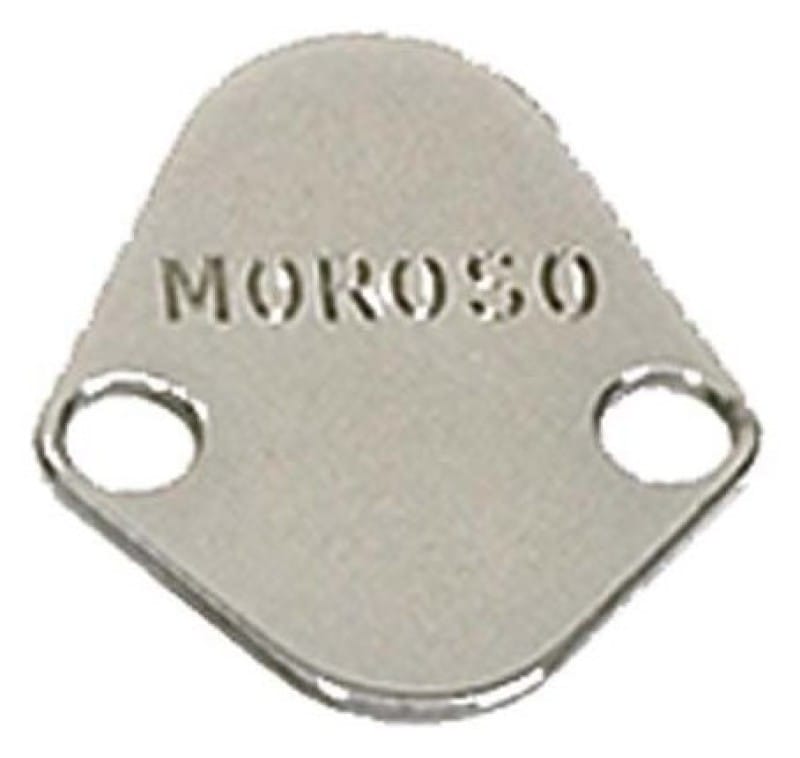 Moroso — Moroso Chevrolet Big Block/Chrysler 273-440/Ford Fuel Pump Block-Off Plate - Chrome Plated Steel