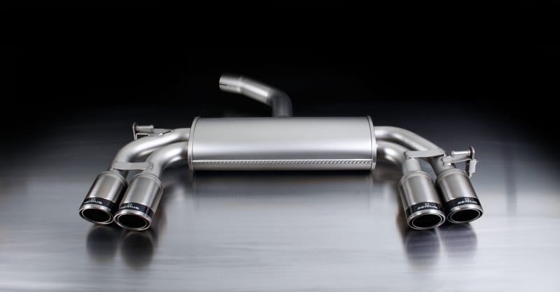 Remus — Remus 2011 Volkswagen Golf VI 1.2L Cat Back Exhaust w/84mm Angled w/Carbon Ring Tail Pipe Set