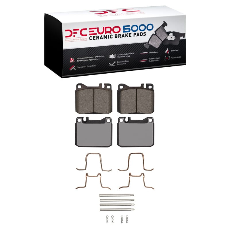 DFC — DFC 79-85 Mercedes-Benz 450SEL Front Euro 5000 Ceramic Brake Pads and Hardware Kit
DFC EURO Pads + HW