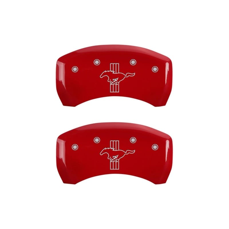MGP — MGP Rear set 2 Caliper Covers Engraved Rear 2015/Bar & Pony Red finish silver ch
Caliper Covers