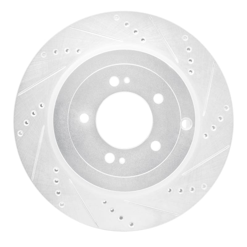 R1 Concepts — R1 08-15 Mitsubishi Lancer Rear Right Drilled & Slotted Silver Brake Rotor
R1 Brake Rotor Drill