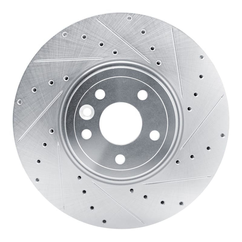 R1 Concepts — R1 16-24 Jaguar XF Front Right Drilled & Slotted Silver Brake Rotor
R1 Brake Rotor Drill