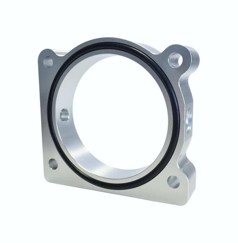 Torque Solution — Torque Solution Throttle Body Spacer (Silver) Ford F-150 3.5L Ecoboost / 3.7L V6