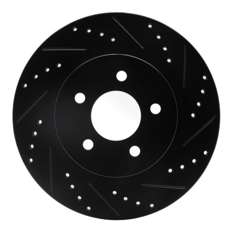 R1 Concepts — R1 05-14 Ford Mustang Rear Right Drilled & Slotted Black Brake Rotor
R1 Brake Rotor Drill