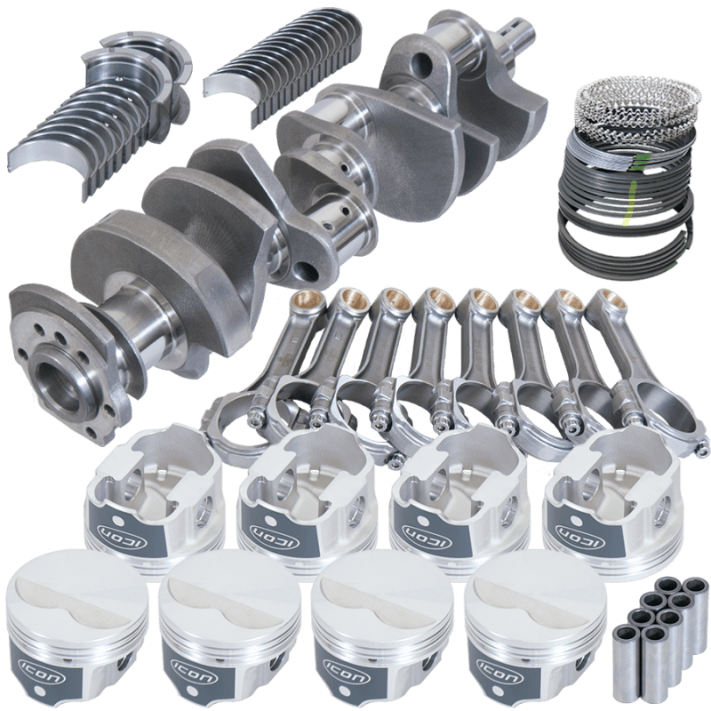 Eagle — Eagle Chevy 350 3.480in Crank 5.700in I-Beam Rods -3.7cc Flat Top 4.030in Pistons Rotating Assembly
Street & Strip Assy