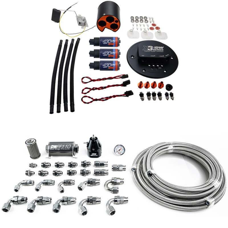 DeatschWerks — DeatschWerks 98-04 Ford Mustang X3 Module with DW430C Pump and Plumbing Kit
Modules