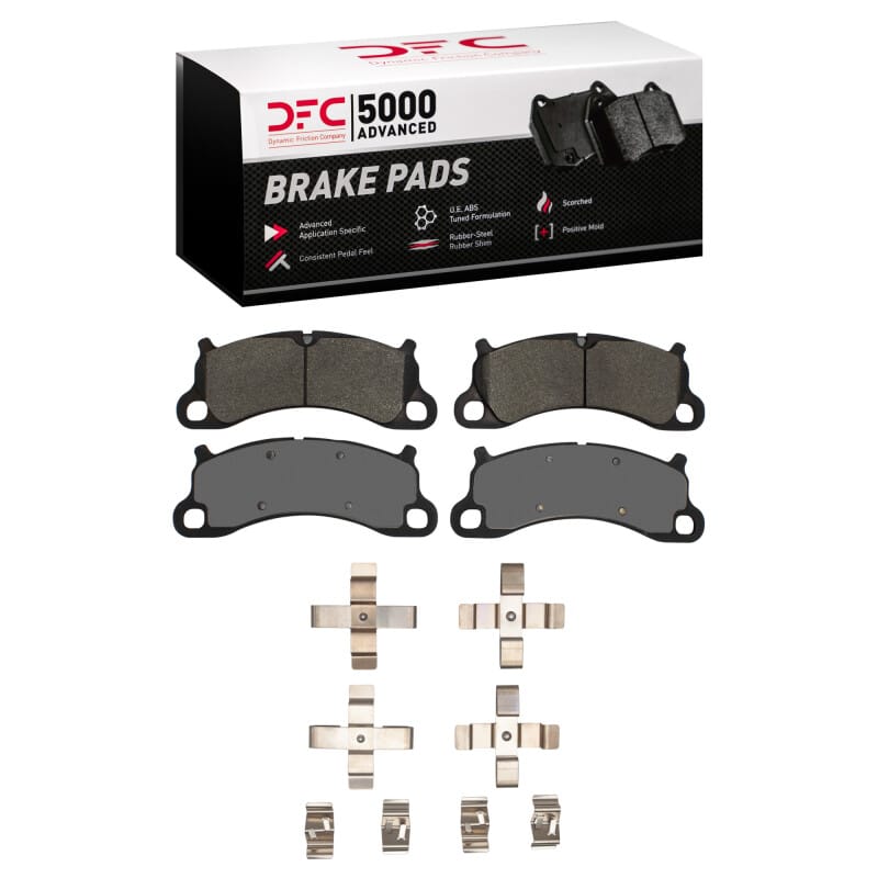 DFC — DFC 12-16 Porsche Boxster Front 5000 Advanced Low Metallic Brake Pads and Hardware Kit
DFC Brake Pad Set