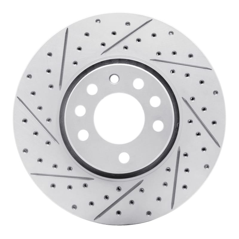 R1 Concepts — R1 03-11 Cadillac Bls (Mexico) Front Left Drilled & Slotted Geo-Carbon Rotor