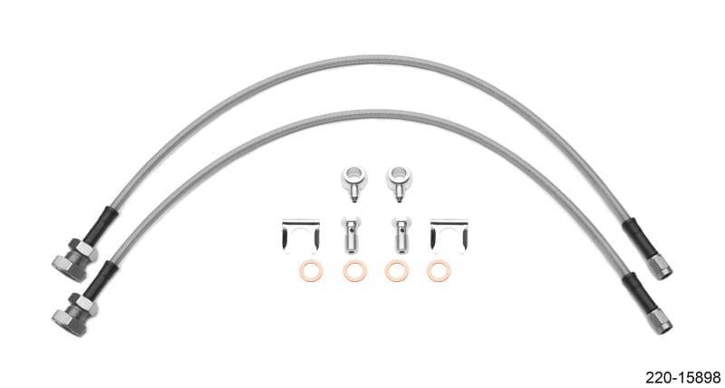 Wilwood — Wilwood Flexline Kit 24in 7/16-20in Banjo - 5/8-26in Male Bulkhead (Fits D52 Caliper)
FLEXLINE KIT