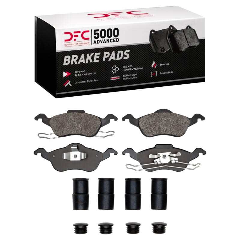 DFC — DFC 00-04 Ford Focus Front 5000 Advanced Semi Metallic Brake Pads and Hardware Kit
DFC Brake Pad Set