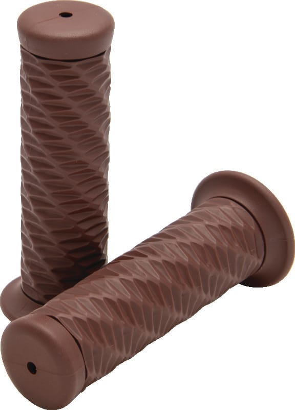 Bikers Choice — Bikers Choice 1 Inch Brown Spiral Grip