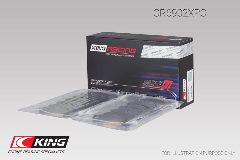 King Engine Bearings — King Engine Bearings Nissan VQ35HR/VQ37VHR/VR30DTT pMaxKote Rod Bearing Set - Size +.25mm