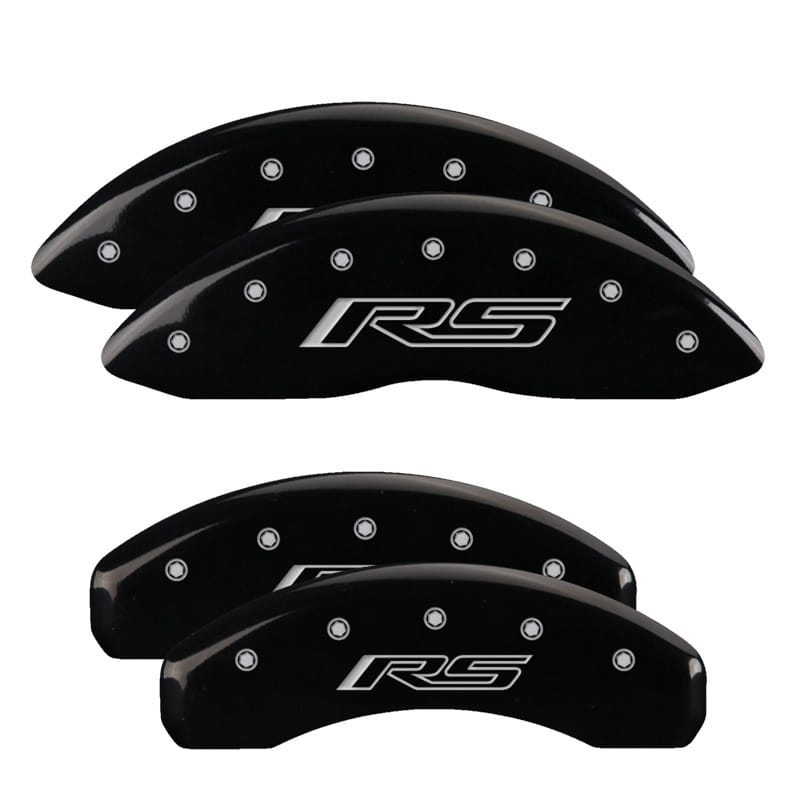MGP — MGP 4 Caliper Covers Engraved Front & Rear Gen 5/RS Black finish silver ch
Caliper Covers