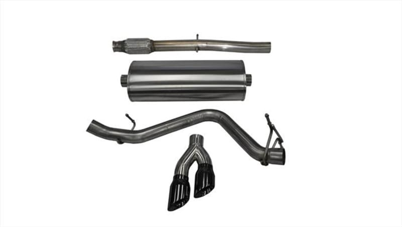 CORSA Performance — Corsa 14-17 Chevy Silverado 5.3L V8 CC / SB 3in Single Side Exit Touring Cat-Back Exhaust Black Tips
Exhaust