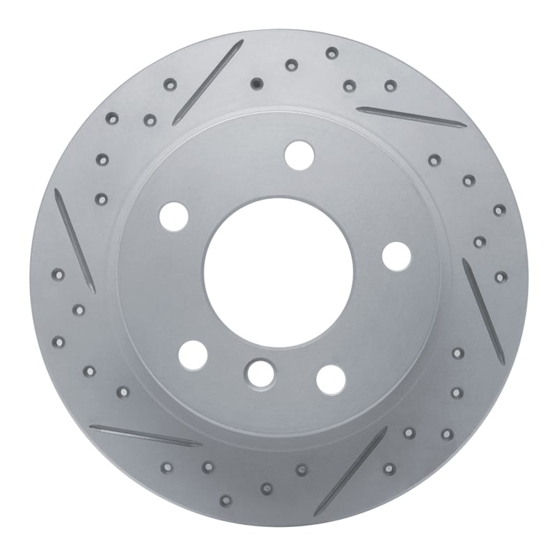 R1 Concepts — R1 95-99 BMW 318Ti Rear Left Drilled & Slotted Geo-Carbon Rotor