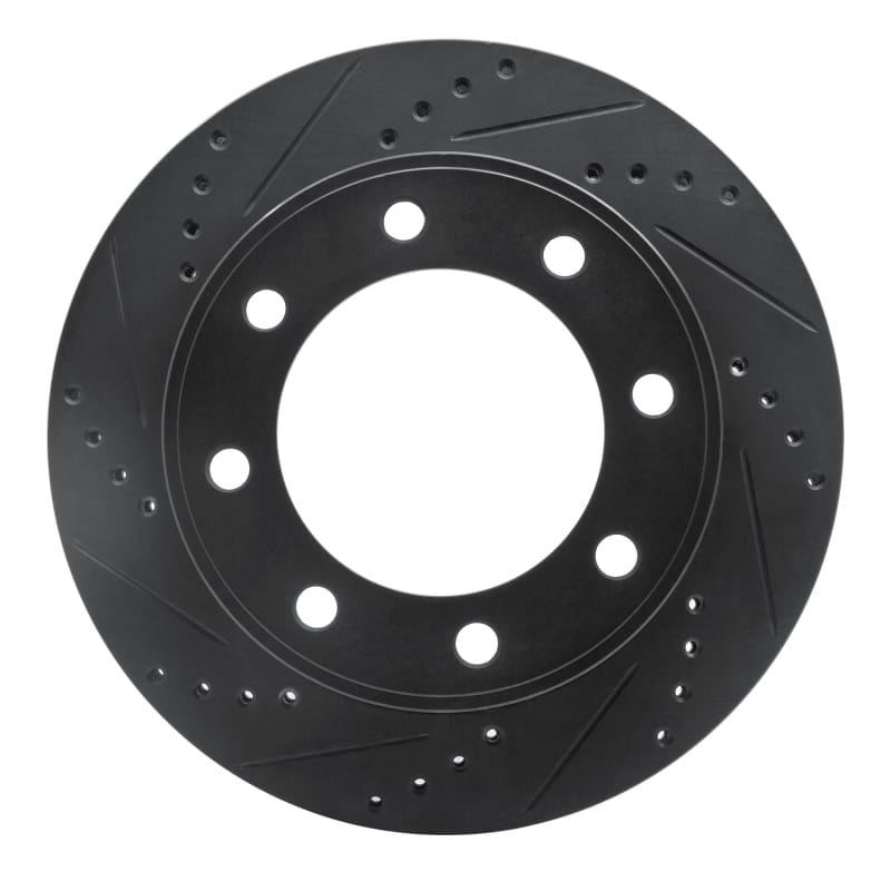R1 Concepts — R1 99-05 Ford F-250 4WD (Super Duty) Front Left Drilled & Slotted Black Brake Rotor
R1 Brake Rotor Drill