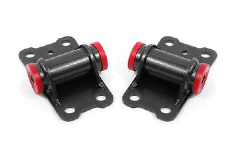 BMR Suspension — BMR 82-92 F-Body Motor Mount Kit Lower Poly - Black Hammertone
