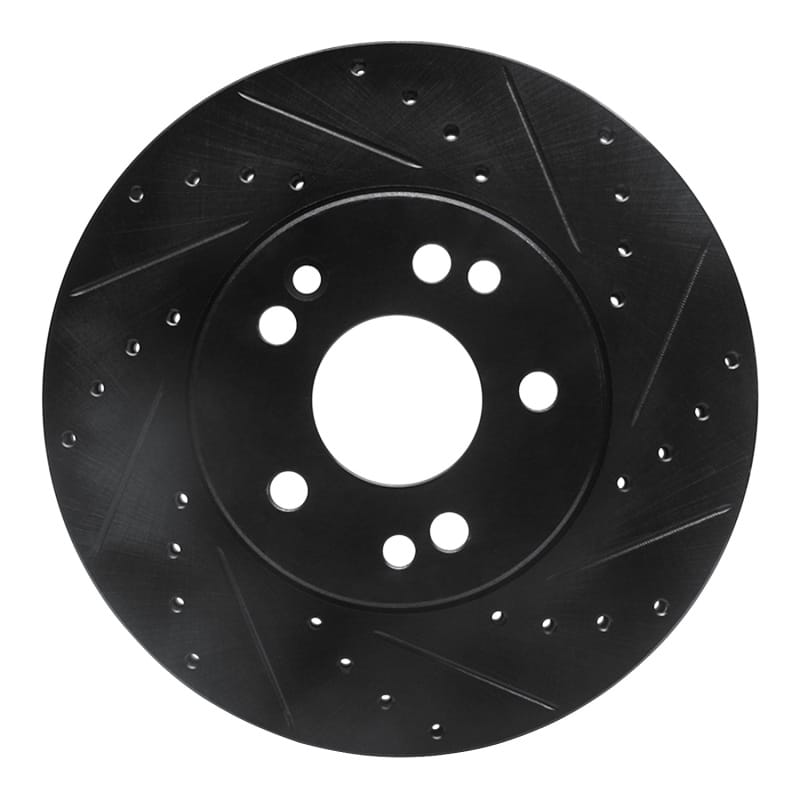 R1 Concepts — R1 90-95 Mercedes-Benz 300CE Front Right Drilled & Slotted Black Brake Rotor
R1 Brake Rotor Drill