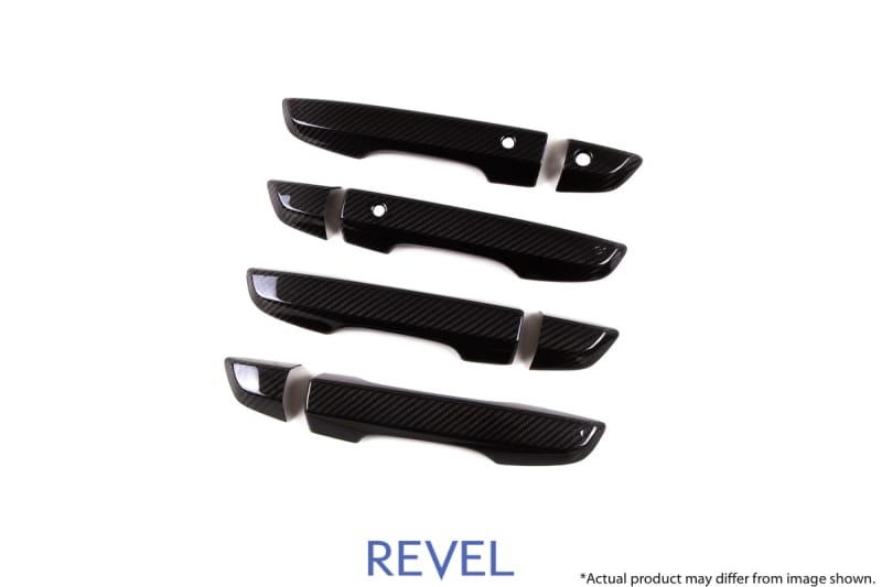 Revel — Revel GT Dry Carbon Door Outer Handle Cover (FL/FR/RL/RR) 16-18 Honda Civic - 8 Pieces