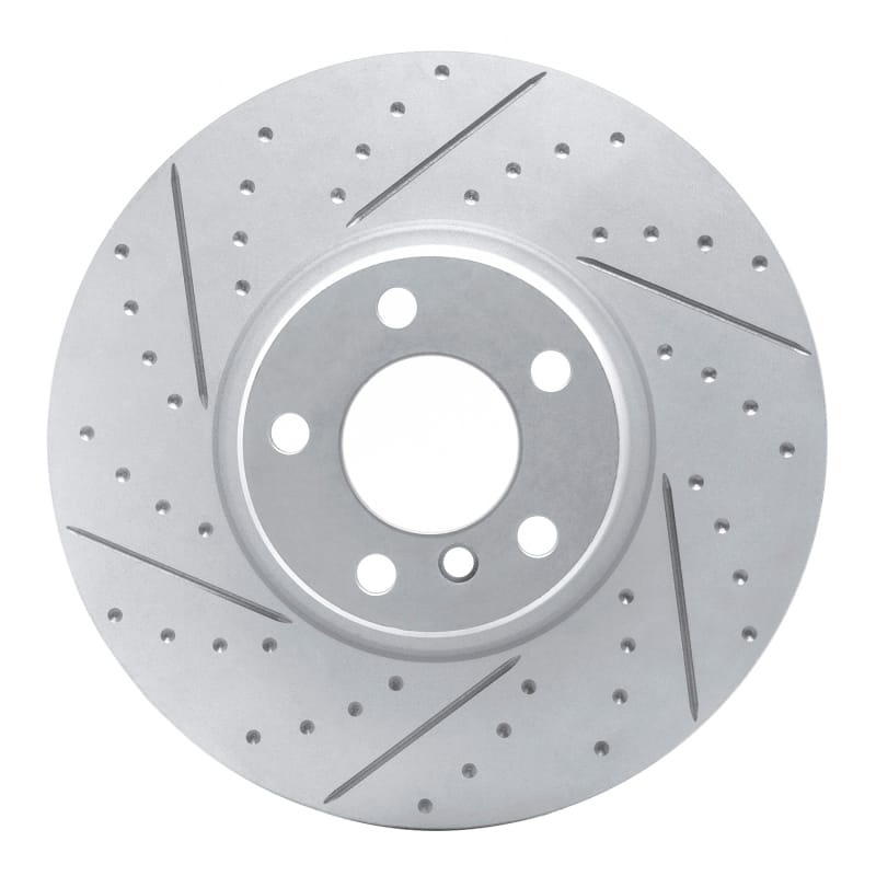 R1 Concepts — R1 16-18 BMW X4 Right Front Drilled & Slotted Geo-Carbon Rotor