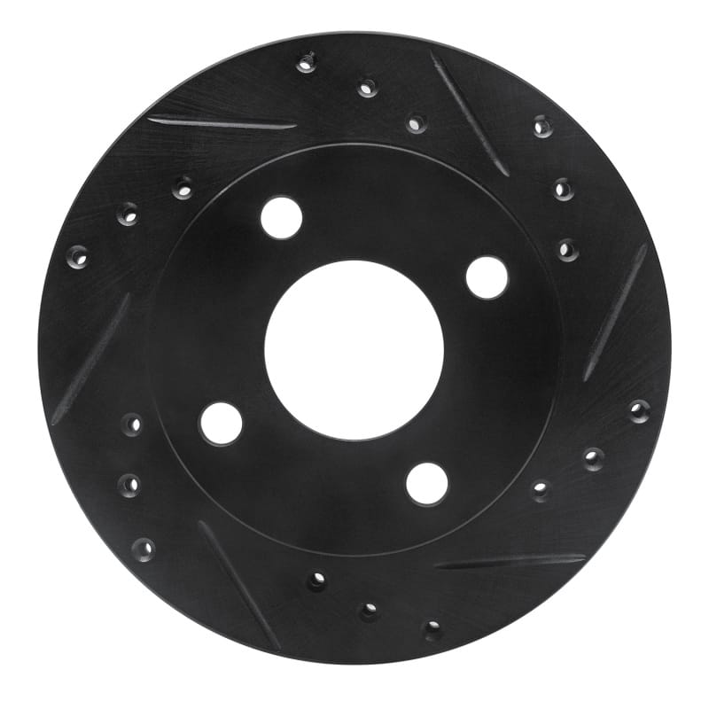 R1 Concepts — R1 81-94 Ford TEMPO Front Right Drilled & Slotted Black Brake Rotor
R1 Brake Rotor Drill