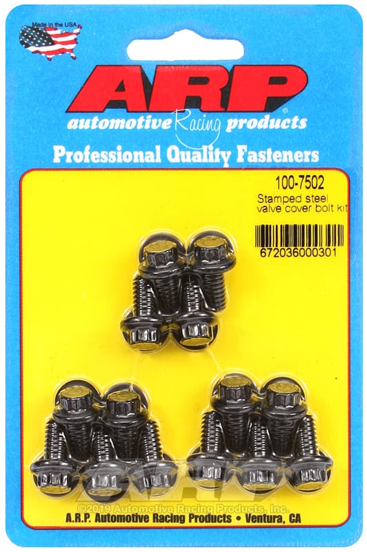 ARP — ARP Stamped Steel 12pt Valve Cover Bolt Kit