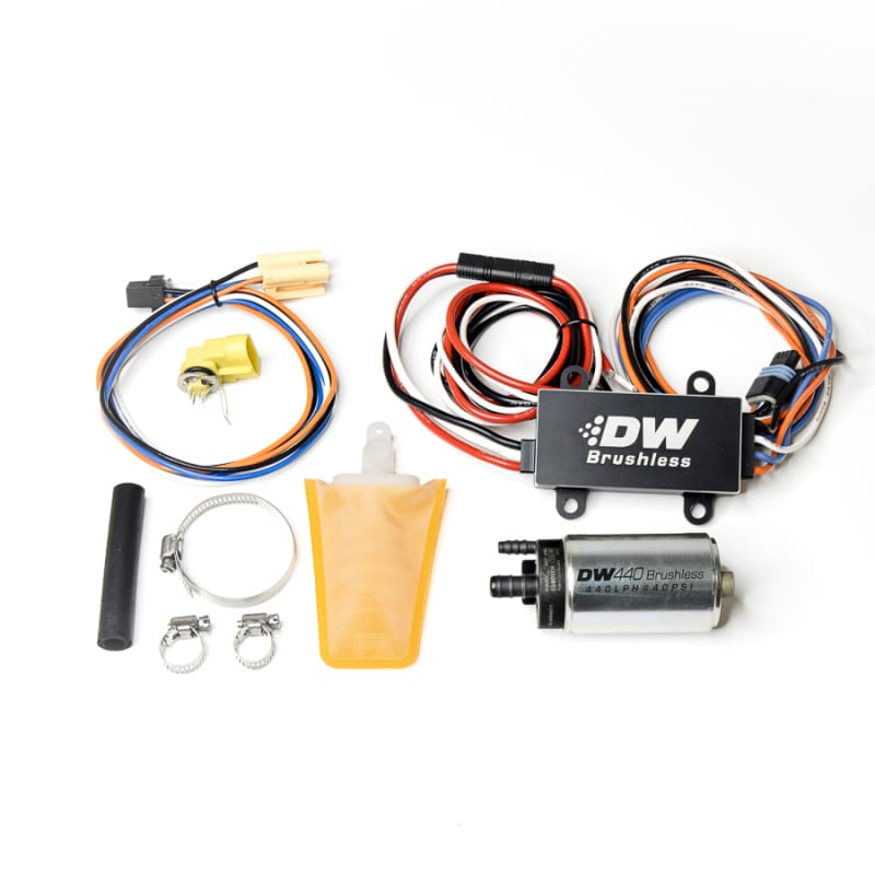 DeatschWerks — DeatschWerks 94-98 Nissan 240SX 440lph In-Tank Brushless Fuel Pump w/9-0913 Instl kit/C102 Contrllr
Fuel Pumps