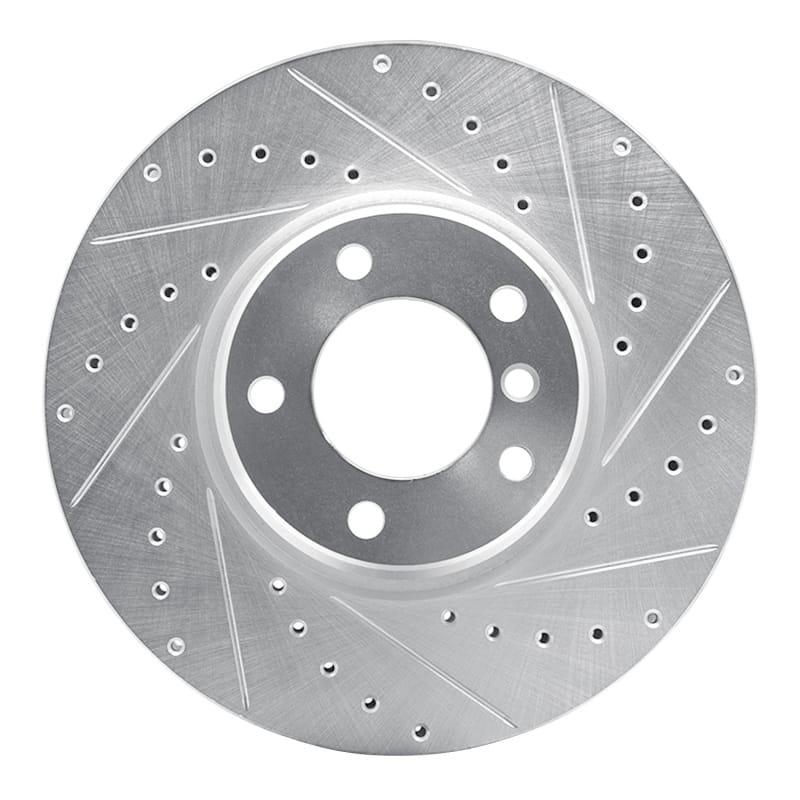R1 Concepts — R1 95-01 BMW 750IL Front Right Drilled & Slotted Silver Brake Rotor
R1 Brake Rotor Drill