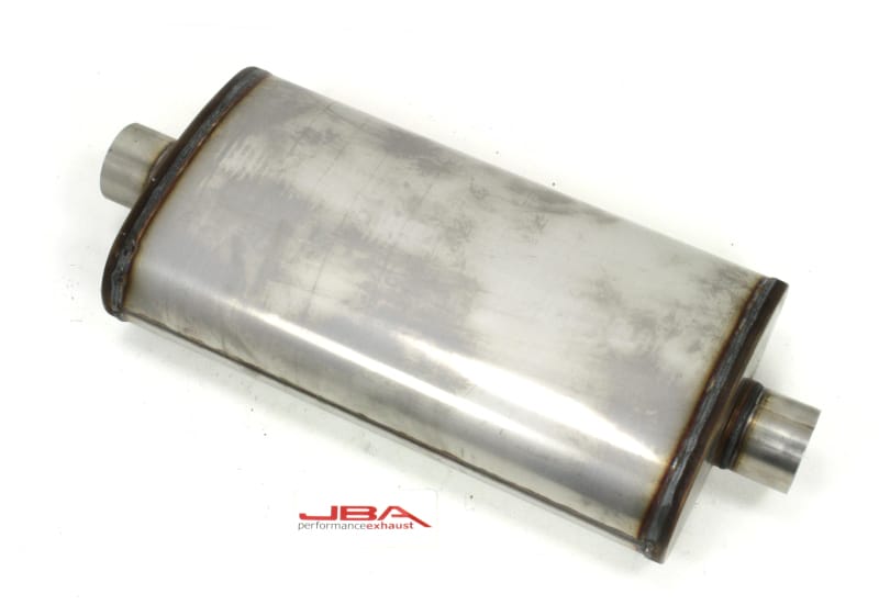 JBA — JBA Universal Dual Core 304SS Muffler 22x11x6 3in Inlet Diameter
Muffler