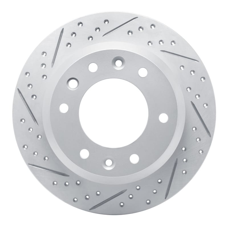 R1 Concepts — R1 06-14 Hyundai Entourage Rear Left Drilled & Slotted Geo-Carbon Rotor