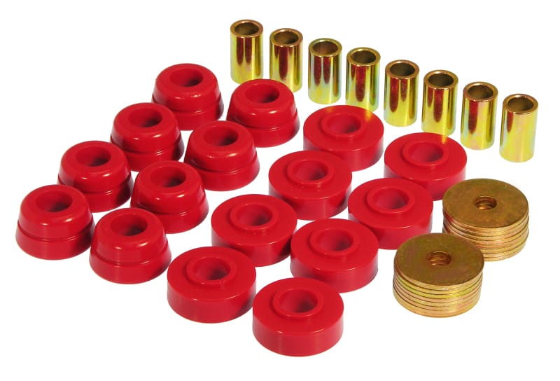 Prothane — Prothane 73-82 Chevy Corvette Body Mount Kit - Red
BODY/SUB-FRAME MNTS