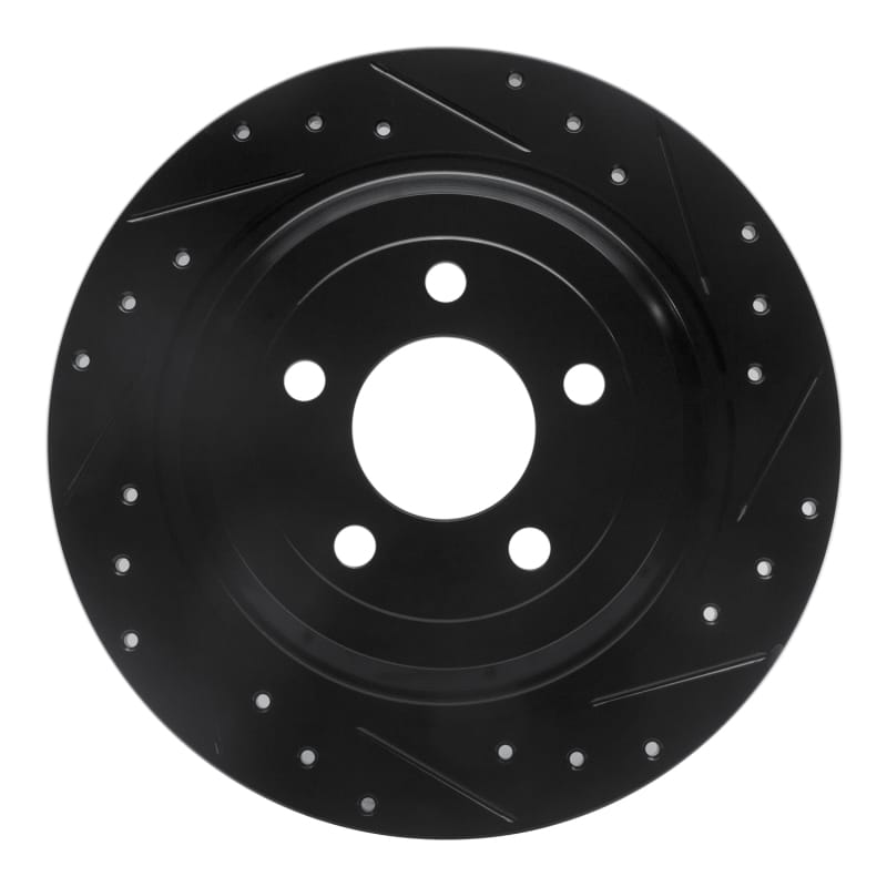 R1 Concepts — R1 15-23 Ford Mustang Rear Right Drilled & Slotted Black Brake Rotor
R1 Brake Rotor Drill