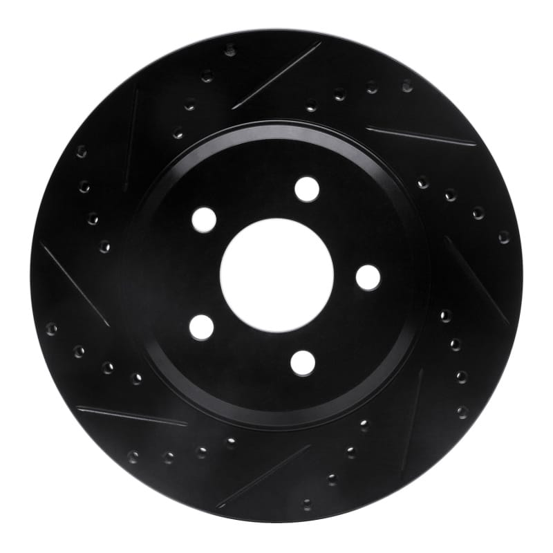R1 Concepts — R1 05-14 Ford Mustang Front Left Drilled & Slotted Black Brake Rotor
R1 Brake Rotor Drill