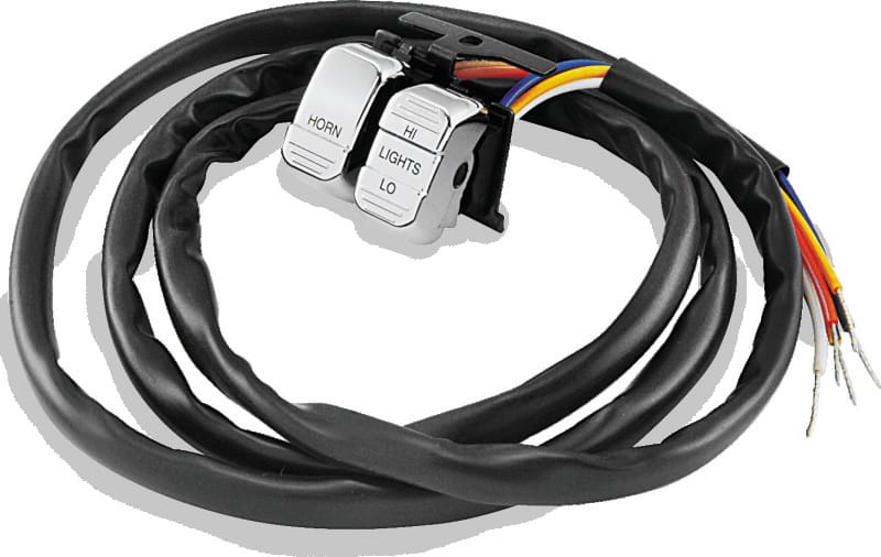 TwinPower — Twin Power 96-13 Big Twin XL V-Rod Chrome Horn/Dimmer Switch Replaces H-D 71597-96 71682-06A