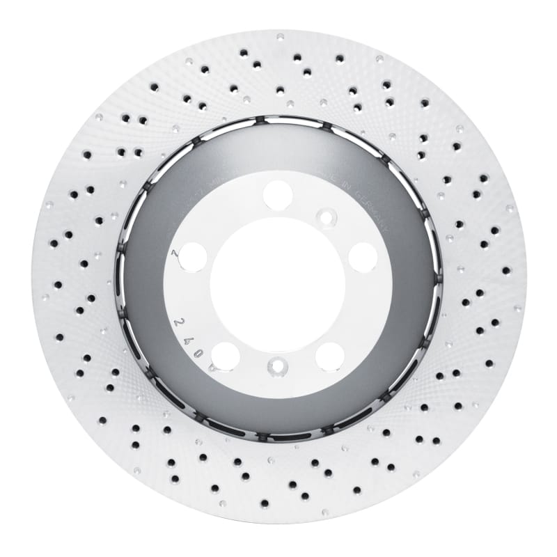 DFC — DFC 13-19 Porsche 911 Right Front Drilled Hi-Carbon Alloy Geomet Coated Rotor
DFC Brake Rotor
