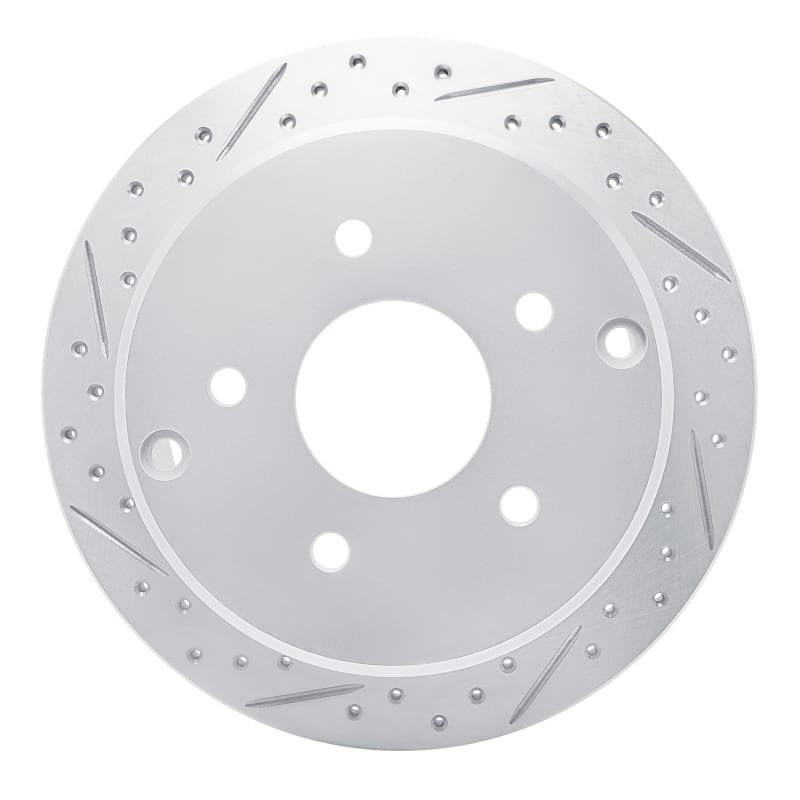 R1 Concepts — R1 04-04 Pontiac GTO Rear Left Drilled & Slotted Geo-Carbon Rotor